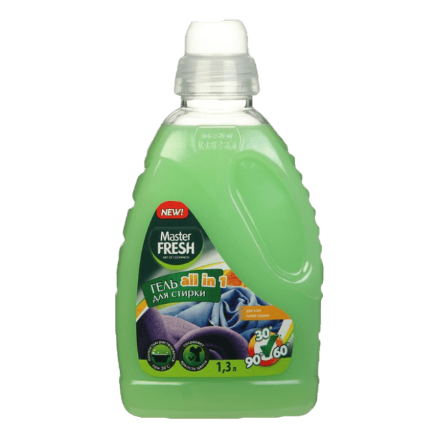 Гель для стирки белья 1,3 л "Master FRESH", ALL IN 1