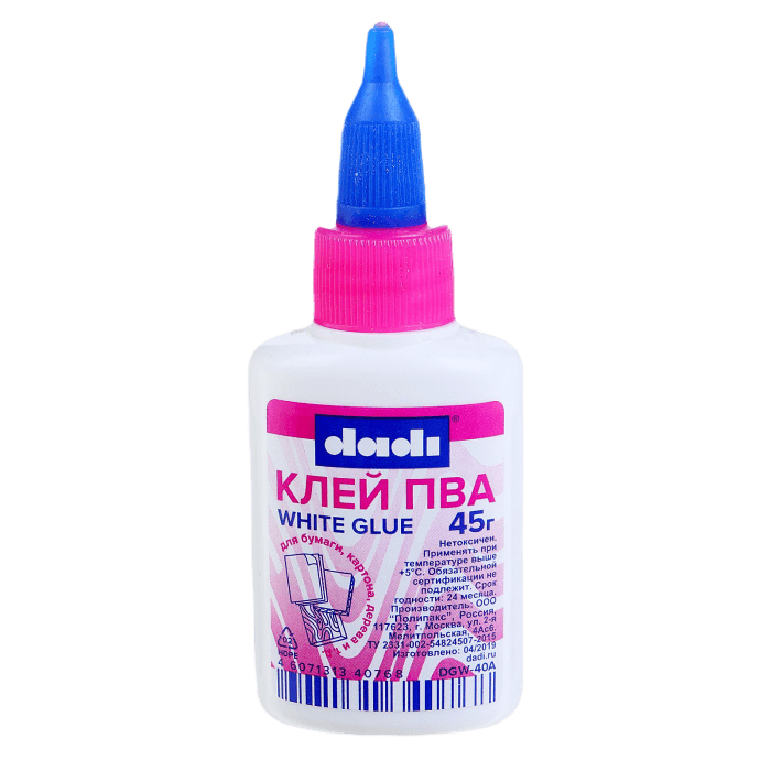 Клей ПВА 45 г DADI, с дозатором