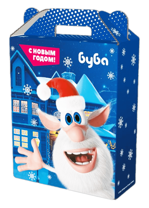 Коробка бумажная для конфет 1 кг Подарок Буба 168*68*209