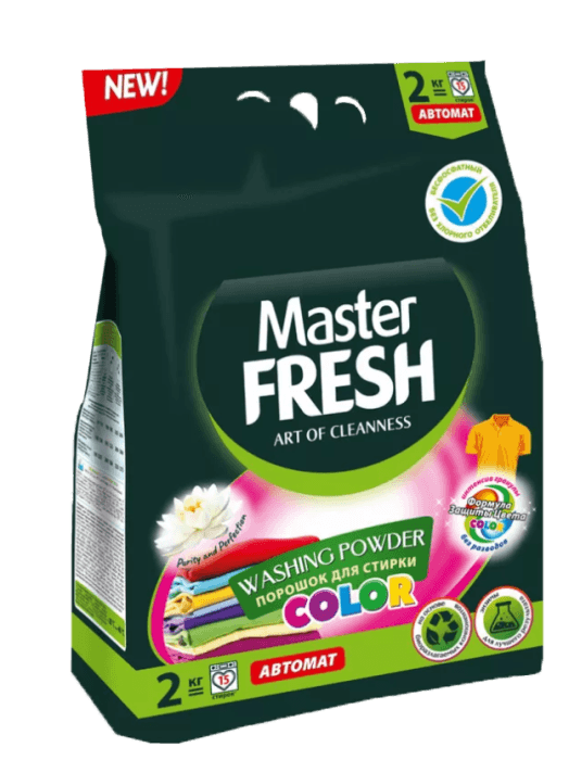 Стиральный порошок 2 кг "Master FRESH" АВТОМАТ, Колор