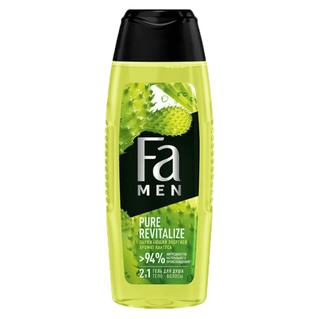 Гель для душа 250 мл "Fa", MEN Кактус/Pure revitalize