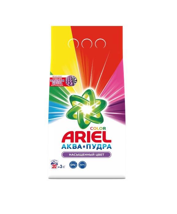 Стиральный порошок 3 кг "ARIEL" автомат, Колор