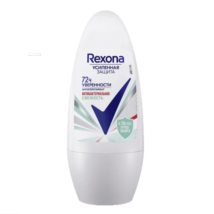 Дезодорант шариковый 50 мл "Rexona" ЖЕНСКИЙ, Антибактериальная свежесть