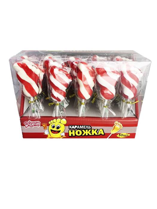 Карамель на палочке "НОЖКА!!!" 15г (30 шт.упак)
