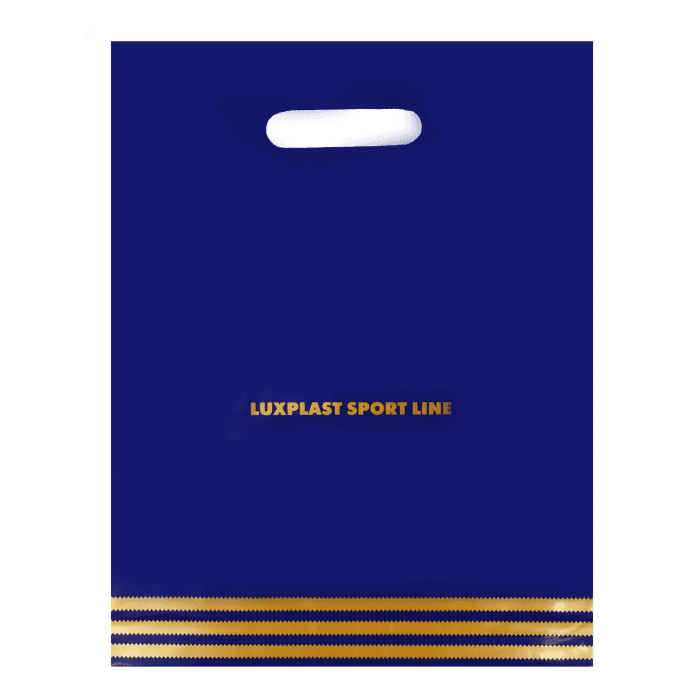 Пакет 30*37 см Спорт синий прорезь ЛП