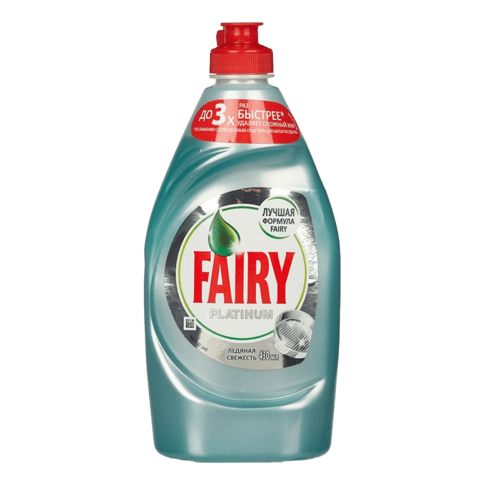 Средство для мытья посуды 500 мл "Fairy", Платинум Ледяная Свежесть