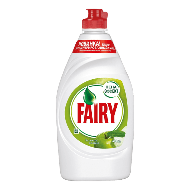 Средство для мытья посуды 500 мл "Fairy", Зеленое яблоко