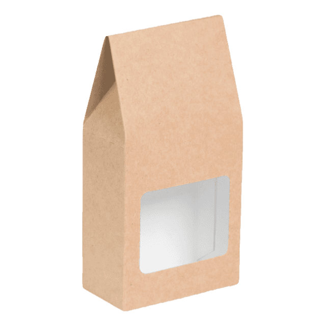 Упаковка бумажная OSQ Tea Box 182*92*50 мм для чая, конфет, сухофруктов, Крафт