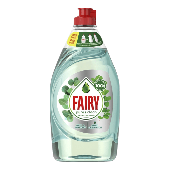 Средство для мытья посуды 500 мл "Fairy", Мята и эвкалипт