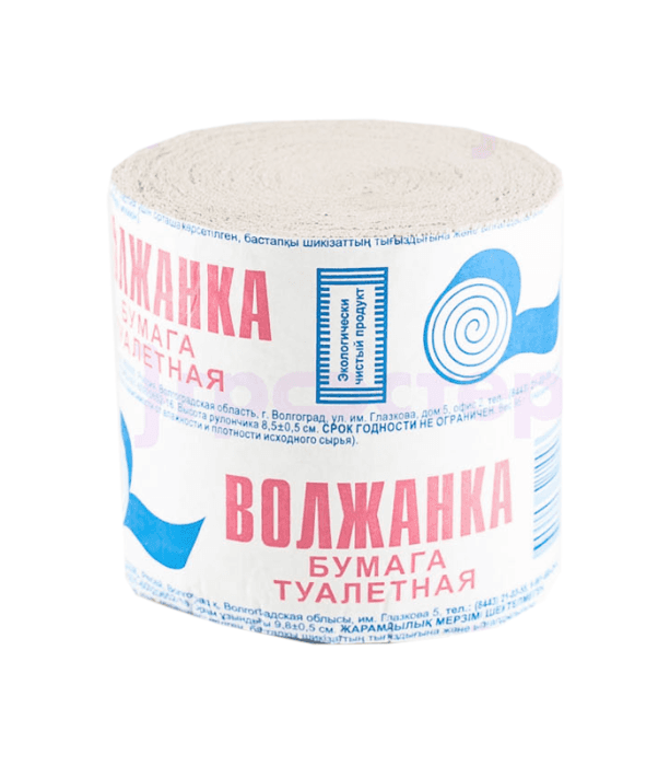 Туалетная бумага 1/однослойная "Волжанка" АВ (50 шт.упак)