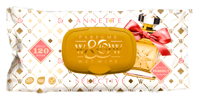 Салфетка влажная 120 шт. W&W Annette (120 салф.шт)