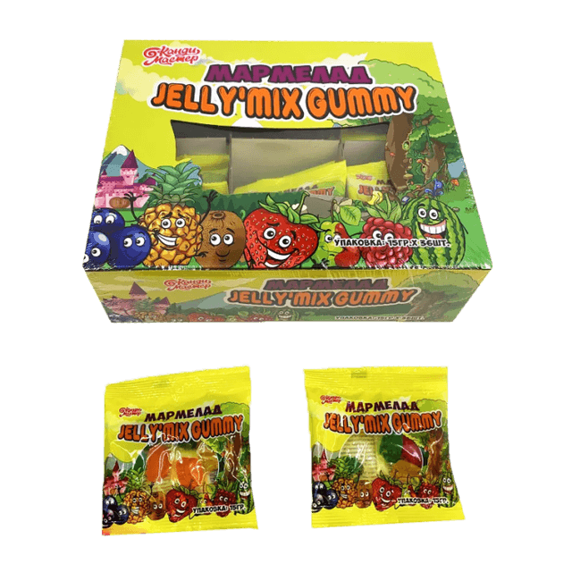 Мармелад JellyMix 15г КМ (36 шт.упак)