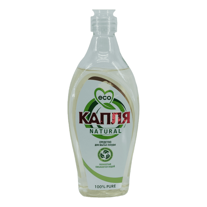 Средство для мытья посуды 500 мл "Капля Natural" Весна, Pure 100%