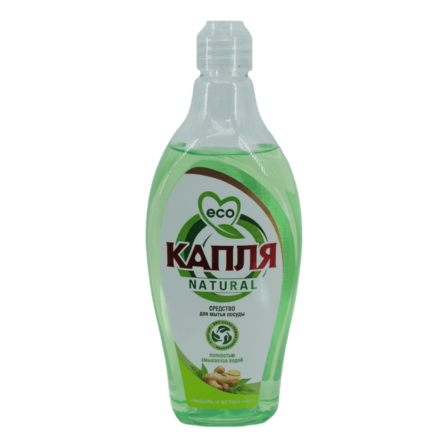 Средство для мытья посуды 500 мл "Капля Natural" Весна, Имбирь и белый чай