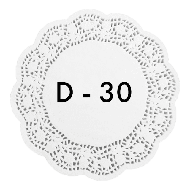 Ажурные салфетки D-30 см (250 шт.упак)