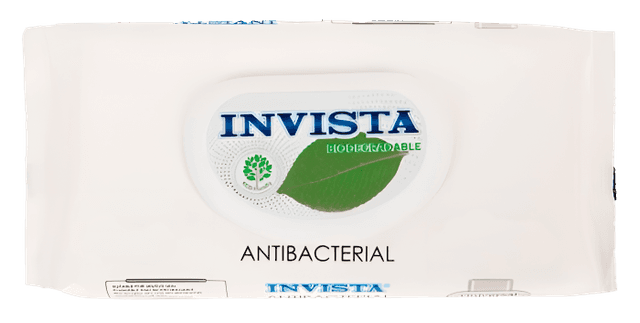 Салфетка влажная 48 шт. "Invista" биоразлагаемые с клапаном (48 салф.шт)