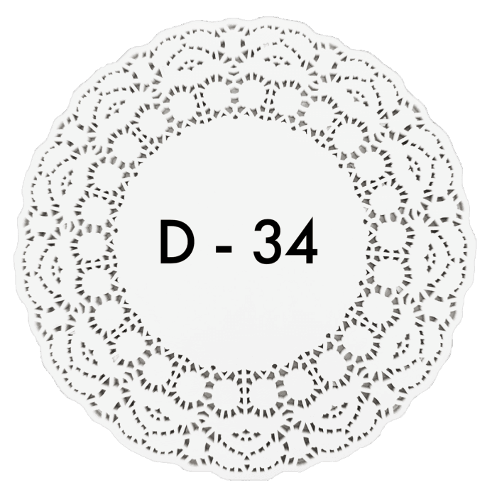Ажурные салфетки D-34 см авиора (250 шт.упак)