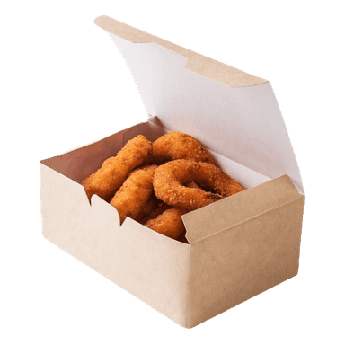 Коробка для наггетсов, крыльев, фри 150*91*70 мм ECO FAST FOOD BOX L, КРАФТ