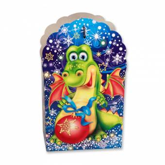 Коробка бумажная для конфет 0,45 кг "ДРАКОНЧИК"
