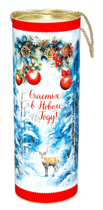 Туба картонная 1 кг Мечта, для конфет, H345