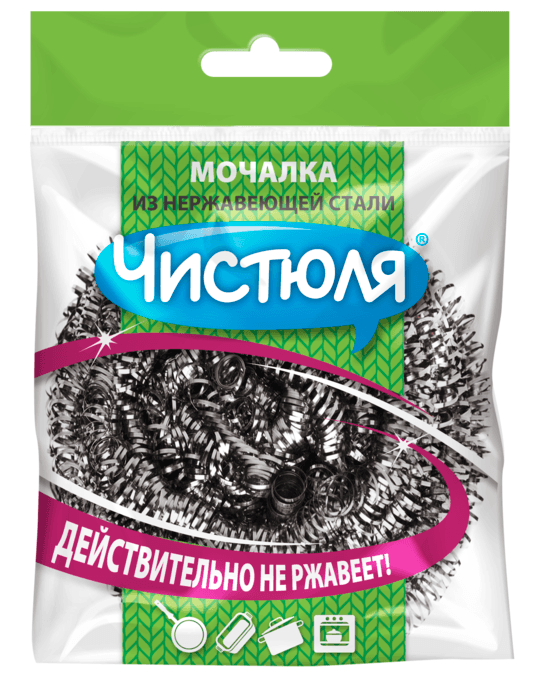 Мочалка "Чистюля" из нержавеющей стали 18,5г