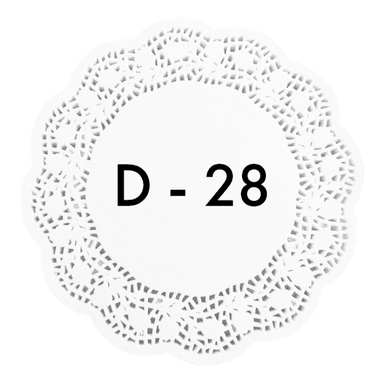 Ажурные салфетки D-28 см (250 шт.упак)
