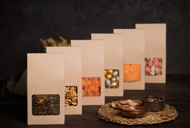 Упаковка бумажная OSQ Tea Box 182*92*50 мм для чая, конфет, сухофруктов, Крафт