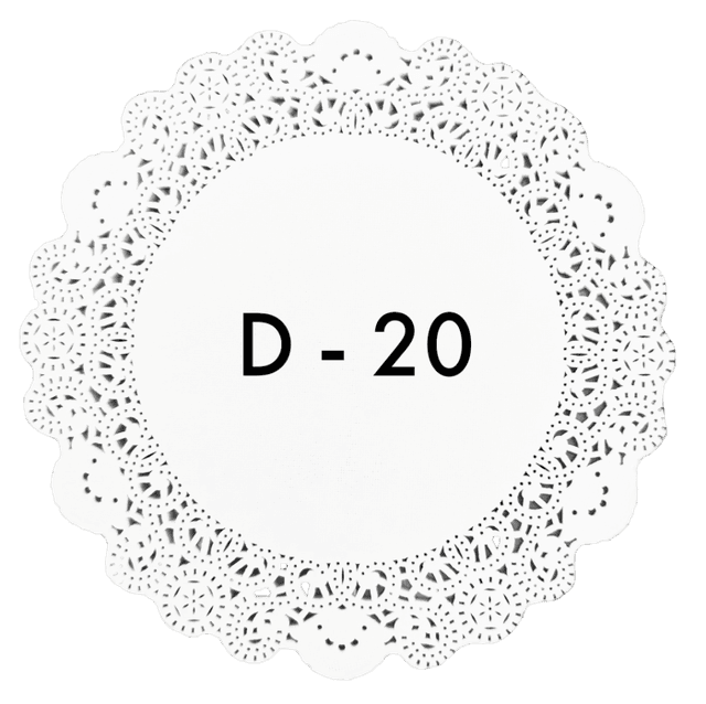 Ажурные салфетки D-20 см (250 шт.упак) Aviora