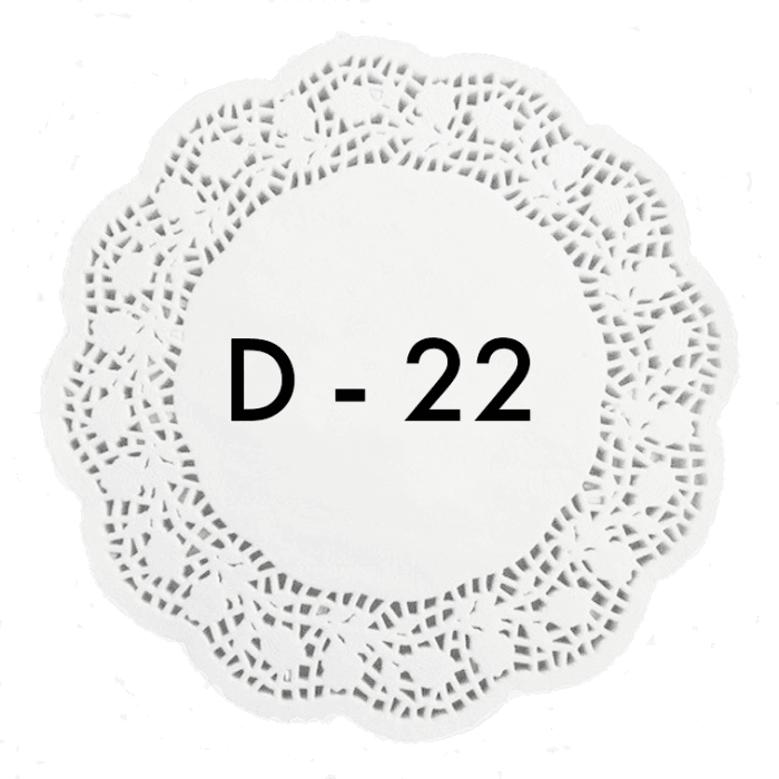 Ажурные салфетки D-22 см (250 шт.упак)