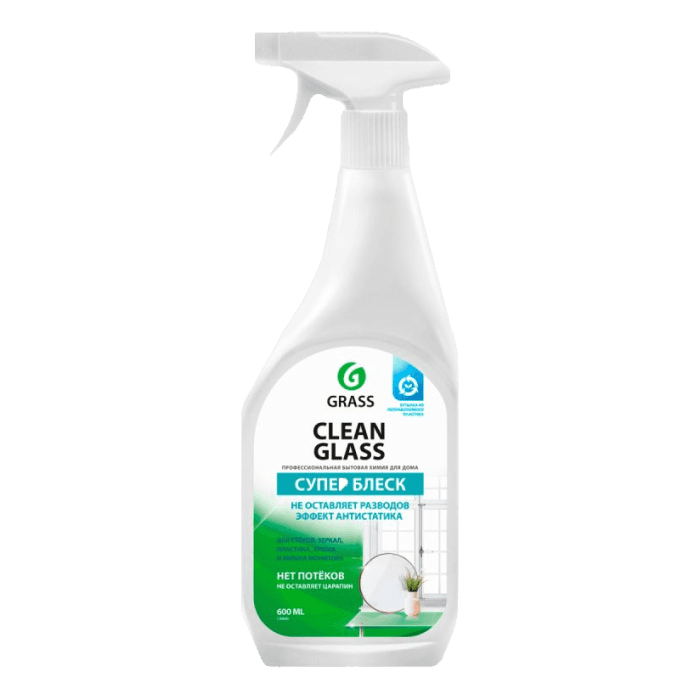 Средство для стекол и зеркал 600 мл "Clean Glass" бытовой Grass